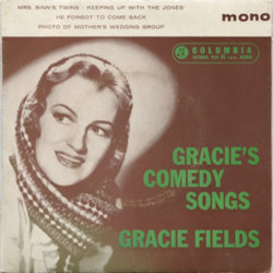 Gracie's Comedy Songs - Gracie Fields Ścieżka dźwiękowa (Various Artists, Gracie Fields) - Okładka CD