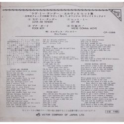 Elvis' Hit Album Colonna sonora (Lionel Newman) - Copertina posteriore CD