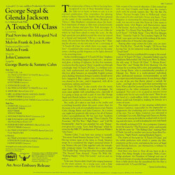 A Touch of Class Ścieżka dźwiękowa (John Cameron) - Tylna strona okladki plyty CD