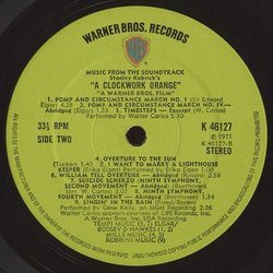 A Clockwork Orange サウンドトラック (Various Artists, Wendy Carlos) - CDインレイ