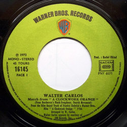   Orange Mcanique Ścieżka dźwiękowa (Walter Carlos, Wendy Carlos) - wkład CD