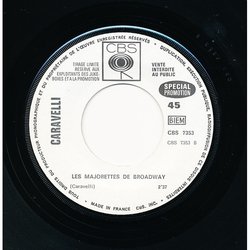 Le Messager / Les Majorettes de Broadway Soundtrack ( Caravelli, Michel Legrand) - cd-inlay
