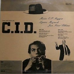 C.I.D. Soundtrack (Various Artists, O.P. Nayyar, Jan Nisar Akhtar, Majrooh Sultanpuri) - CD Achterzijde