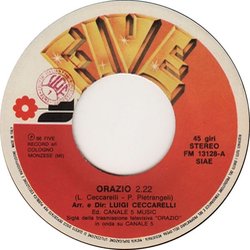 Orazio サウンドトラック (Luigi Ceccarelli, Paolo Pietrangeli) - CDインレイ