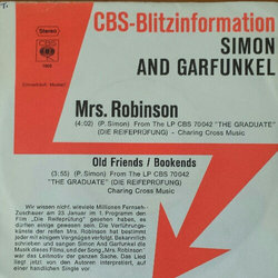 CBS-Blitzinformation: Simon and Garfunkel Soundtrack (Art Garfunkel, Paul Simon) - CD-Cover