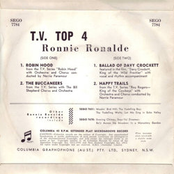 T.V. Top 4 声带 (Various Artists, Ronnie Ronalde) - CD后盖