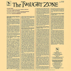 The Twilight Zone - Volume Three Soundtrack (Various Artists) - CD Trasero