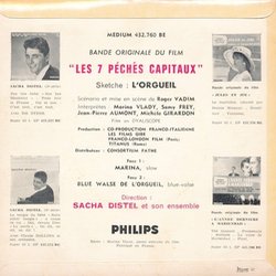 Les 7 Pchs Capitaux サウンドトラック (Various Artists, Sacha Distel) - CD裏表紙