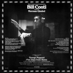 Five Days from Home Soundtrack (Bill Conti) - CD Back cover