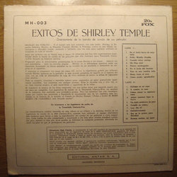 Shirley Temple's Hits サウンドトラック (Various Artists, Shirley Temple) - CD裏表紙