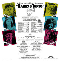 Harry & Tonto Soundtrack (Bill Conti) - CD Back cover