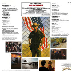 The Border Ścieżka dźwiękowa (Ry Cooder) - Tylna strona okladki plyty CD