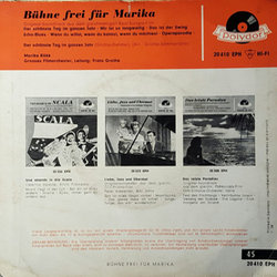 Bhne Frei Fr Marika Soundtrack (Franz Grothe) - CD Back cover