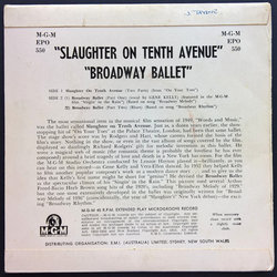 Slaughter On Tenth Avenue Soundtrack (Various Artists, Richard Rodgers) - CD Trasero