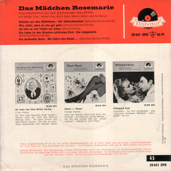 Das Mdchen Rosemarie サウンドトラック (Norbert Schultze) - CD裏表紙