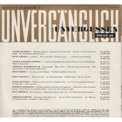 Marlene Dietrich 1 Soundtrack (Friedrich Hollaender, Mischa Spoliansky) - CD Back cover