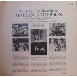 Marian Anderson - See It Now Soundtrack (Marian Anderson, Various Artists) - CD Achterzijde