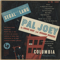 Pal Joey Ścieżka dźwiękowa (Lorenz Hart, Richard Rodgers) - Okładka CD