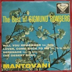 The Best Of Sigmund Romberg Soundtrack (Sigmund Romberg) - CD cover