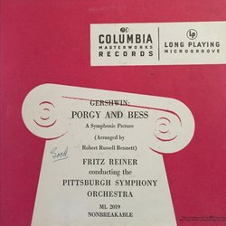 Porgy And Bess. A Symphonic Picture Soundtrack (George Gershwin) - CD-Cover