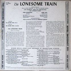 The Lonesome Train A Musical Legend Colonna sonora (Millard Lampell, Earl Robinson) - Copertina posteriore CD