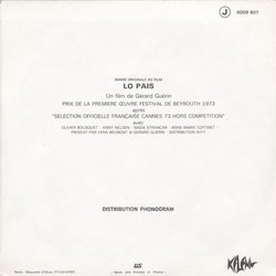 Lo Pas Colonna sonora (Gilbert Servat) - Copertina posteriore CD