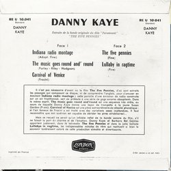 The Five Pennies: Danny Kaye Bande Originale (Danny Kaye, Leith Stevens) - CD Arrière