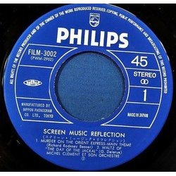 Screen Music Reflection サウンドトラック (Richard Rodney Bennett, Georges Delerue, Jerry Goldsmith) - CDインレイ