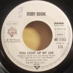 You Light Up My Life サウンドトラック (Debby Boone, Joseph Brooks) - CDインレイ