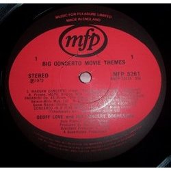 Big Concerto Movie Themes Ścieżka dźwiękowa (Various Artists) - wkład CD