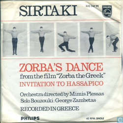 Zorba's Dance / Invitation To Hassapico Soundtrack (Mimis Plessas, Mikis Theodorakis) - CD cover
