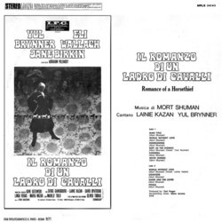 Il Romanzo di Un Ladro di Cavalli Soundtrack (Mort Shuman) - CD Back cover