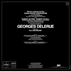 Sanglantes Confessions Ścieżka dźwiękowa (Georges Delerue) - Tylna strona okladki plyty CD