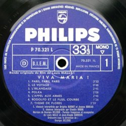 Viva Maria! Soundtrack (Georges Delerue) - cd-inlay