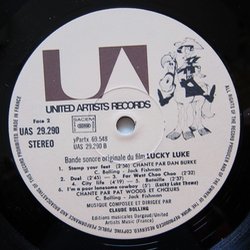 Lucky Luke サウンドトラック (Claude Bolling) - CDインレイ