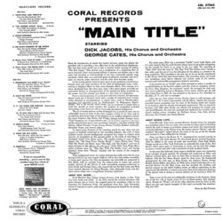 Main Title サウンドトラック (Various Artists, George Cates, Dick Jacobs) - CD裏表紙
