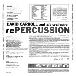 RePercussion Ścieżka dźwiękowa (Various Artists, David Caroll) - Tylna strona okladki plyty CD