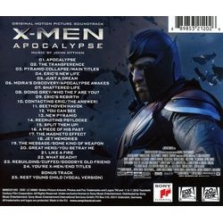 X-Men: Apocalypse Soundtrack (John Ottman) - CD Achterzijde