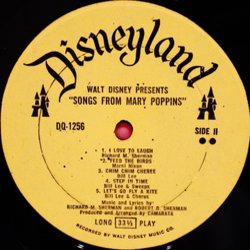 Mary Poppins サウンドトラック (Various Artists, Irwin Kostal) - CDインレイ