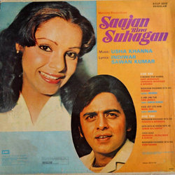 Saajan Bina Suhagan Soundtrack (Indeevar , Various Artists, Usha Khanna, Sawan Kumar) - CD Achterzijde