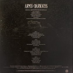 Army of Darkness Ścieżka dźwiękowa (Danny Elfman, Joseph LoDuca) - Tylna strona okladki plyty CD