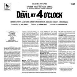 The Devil at 4 O'Clock Soundtrack (George Duning, Arthur Morton) - CD Back cover
