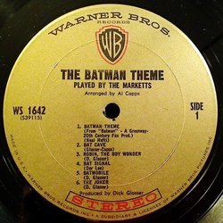 The Batman Theme サウンドトラック (Neal Hefti, The Marketts) - CDインレイ