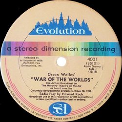 War Of The Worlds Soundtrack (Bernard Herrmann, Orson Welles) - CD Back cover