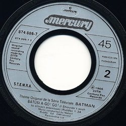 Batman サウンドトラック (Nelson Riddle) - CDインレイ
