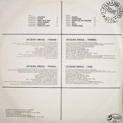 Jacques Siroul - Themes Soundtrack (Jacques Siroul) - CD Achterzijde