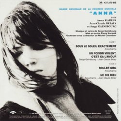 Anna Soundtrack (Serge Gainsbourg) - CD Back cover