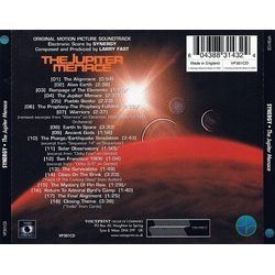 The Jupiter Menace Soundtrack (Larry Fast) - CD Back cover