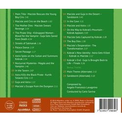 Maciste contro il vampiro Colonna sonora (Angelo Francesco Lavagnino) - Copertina posteriore CD
