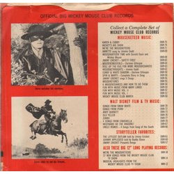 Zorro Soundtrack (George Bruns) - CD Back cover